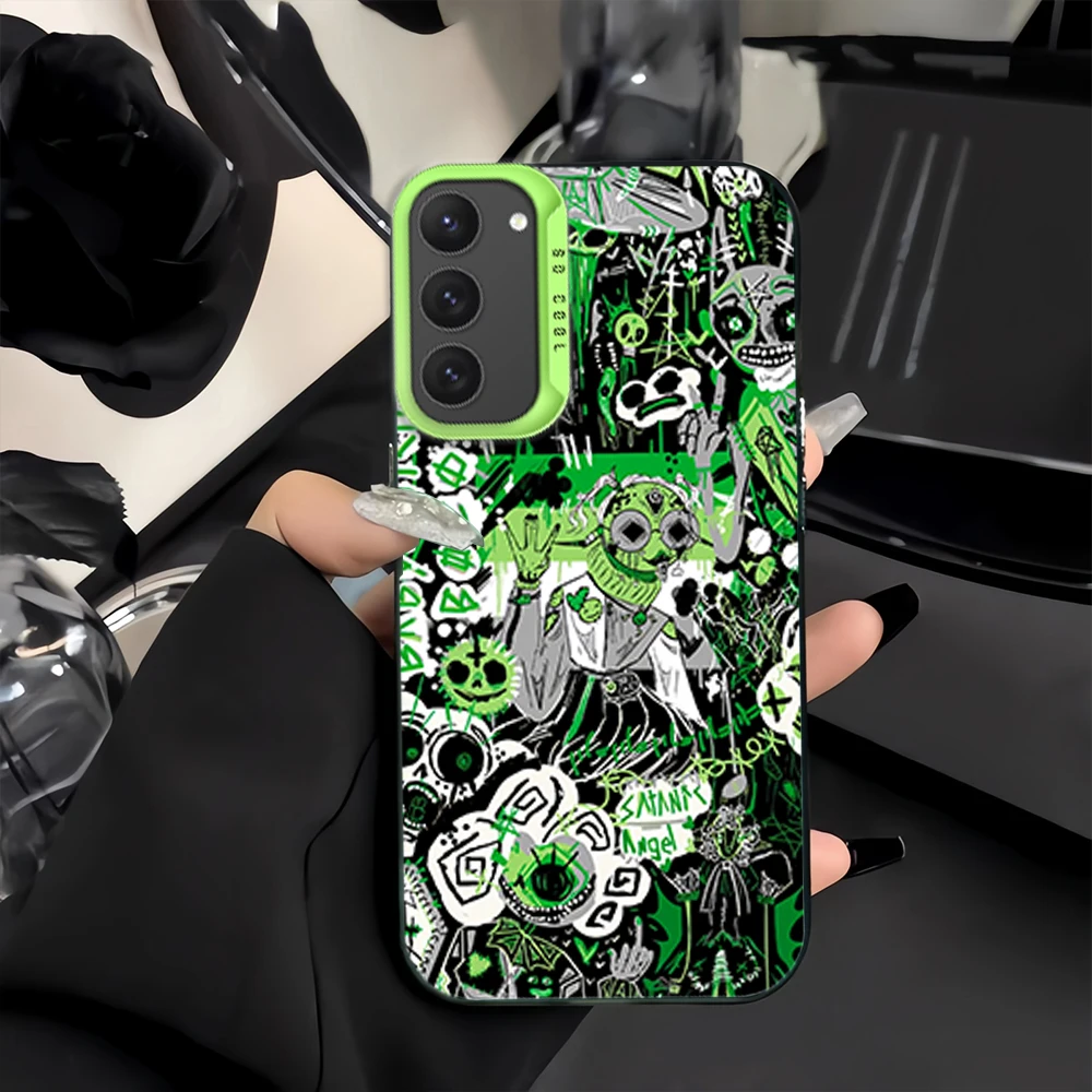 Cool art graffiti unique For Samsung Galaxy A52 A324G S23 S22 S24 Ultra Colorful Protect Cover Luxury Shockproof IMD phone case image 3
