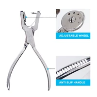 Alicates perforadores de dique de goma para odontología, perforador de punzón para clínica de acero inoxidable, barrera de sellos de goma