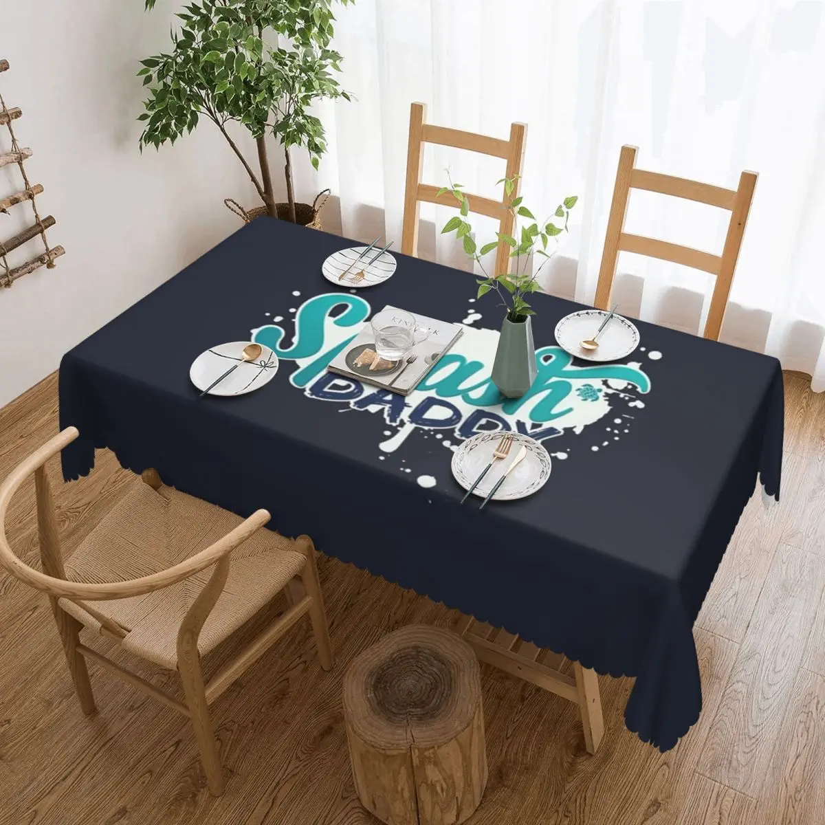 

Splash Daddy Tablecloth 54x72in wrinkle resistant Home Decor Festive Decor