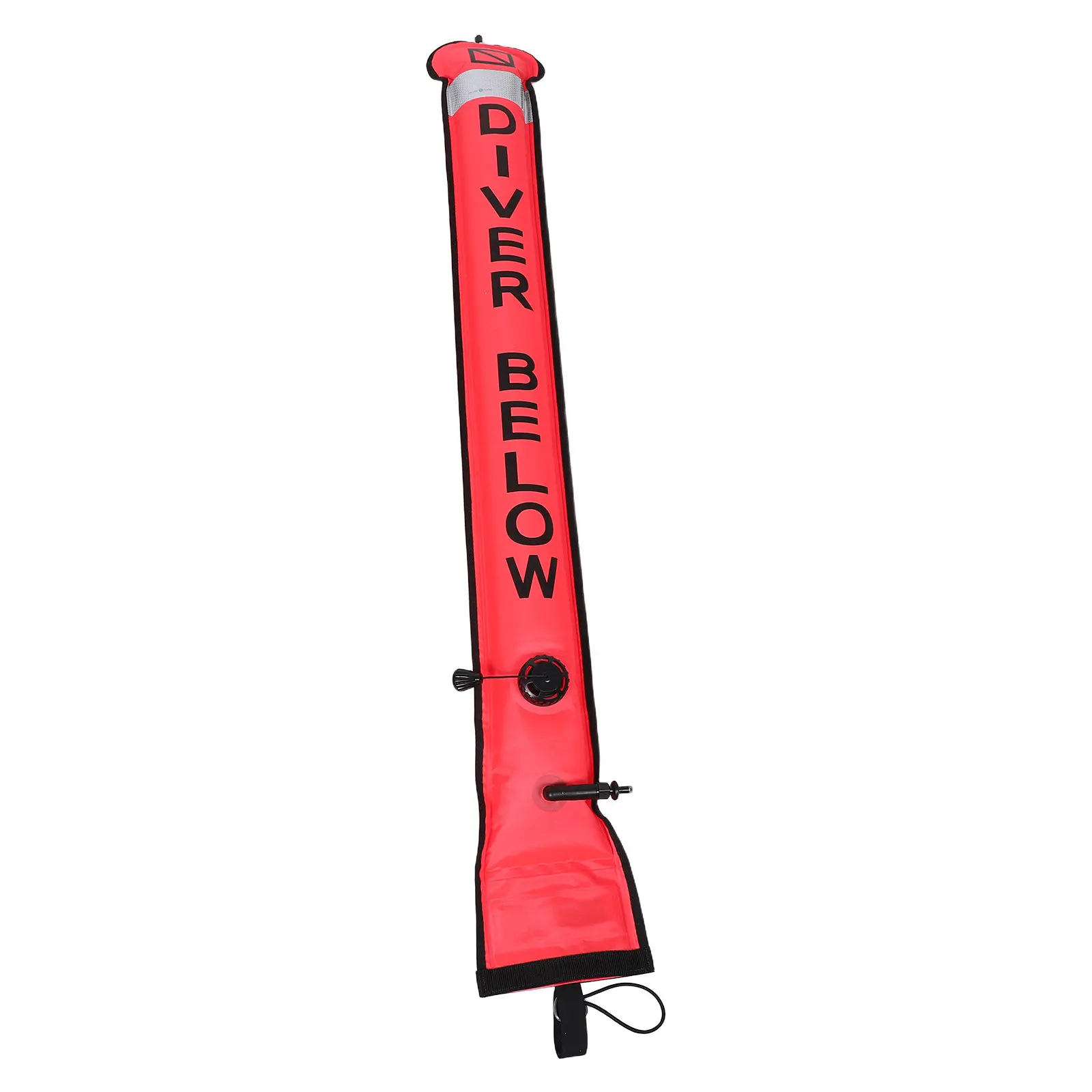 high-visibility-reflective-strip-dive-signal-tube-scuba-marker-buoy-surface-marker-buoy-compact-scuba-diving-safety-tool