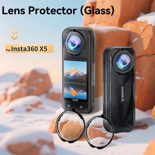 Imagen 2 del producto Protectores de lentes para Insta360 X5, tapa protectora de lente giratoria antiarañazos de alta calidad para Insta 360 X5, accesorios protectores