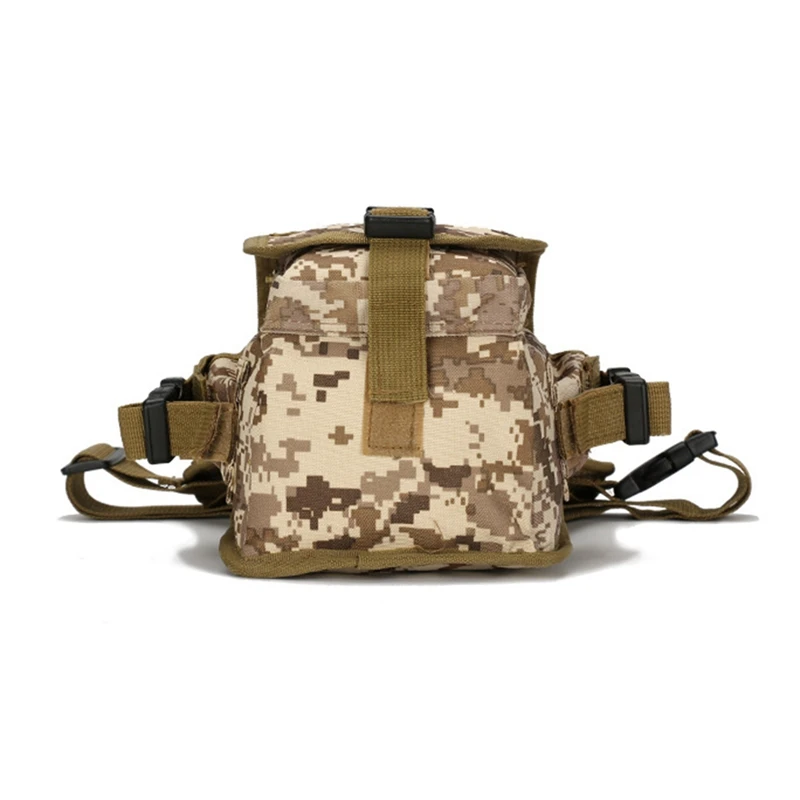 Multifuncional camuflagem Drop Leg Bag, impermeável moto esportes saco, caminhadas e caça