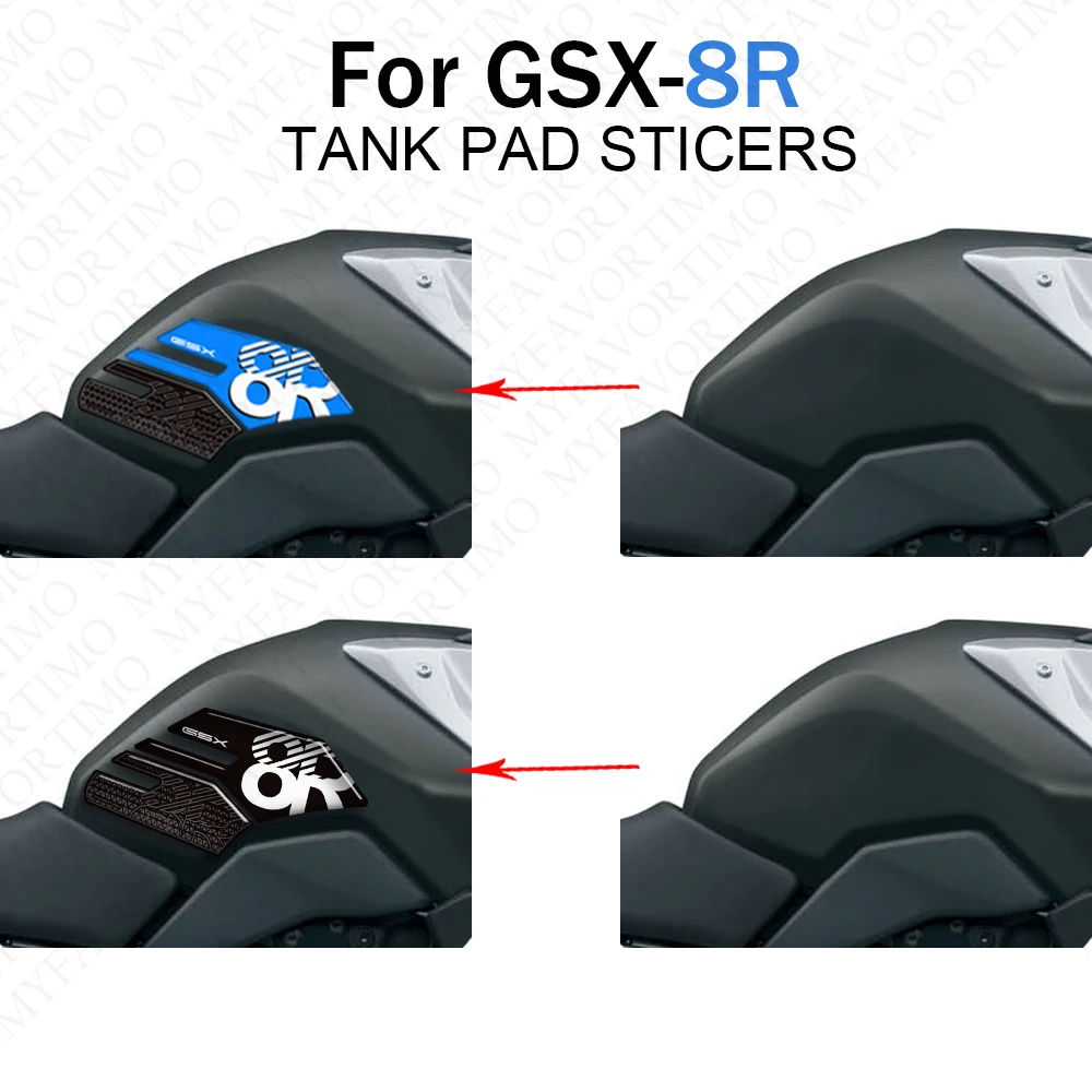 Motorcycle For Suzuki GSX-8R GSX8R GSX 8R 800 Tank Knee Pad Grips Stickers Decals Protection Gas Fuel Oil Kit 2023 2024