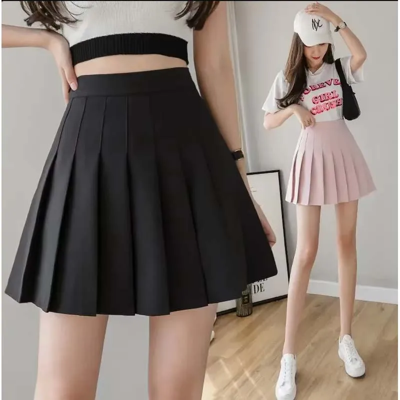 

Pleated skirt women's skirt short skirt autumn/winter 2025 new high waist slimming A-line plus size college skirt