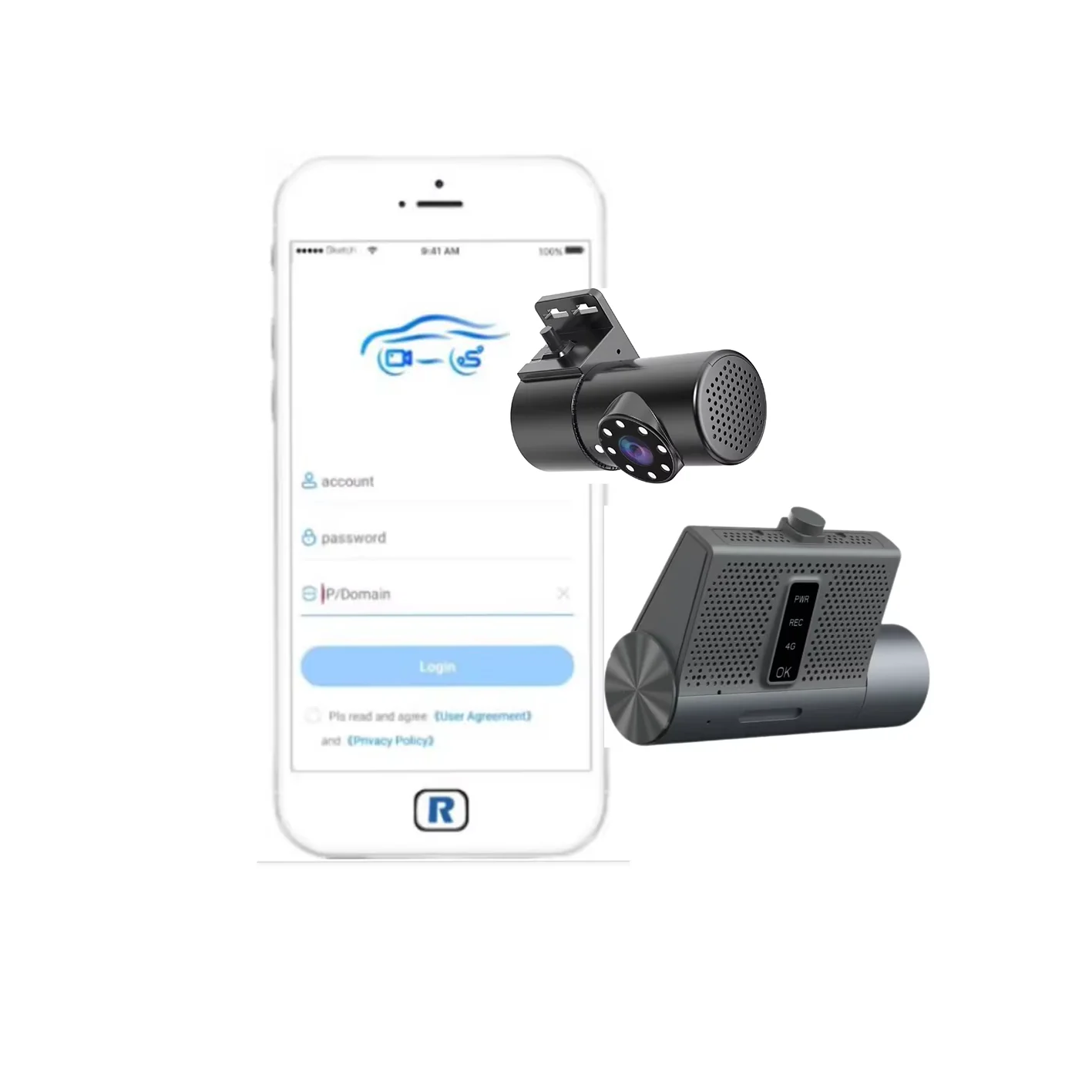 

2CH Truck AI Dashcam with ADAS DMS 4G GPS WIFI with Vehicle Tracking Platform