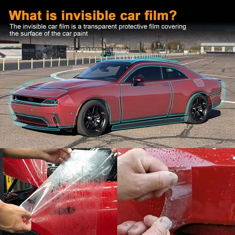 8.5Mil Pre-cut PPF For Dodge Charger Daytona 2024-2025 TPU Clear Paint Protection Film Scratch-Resistant Exterior Accessories