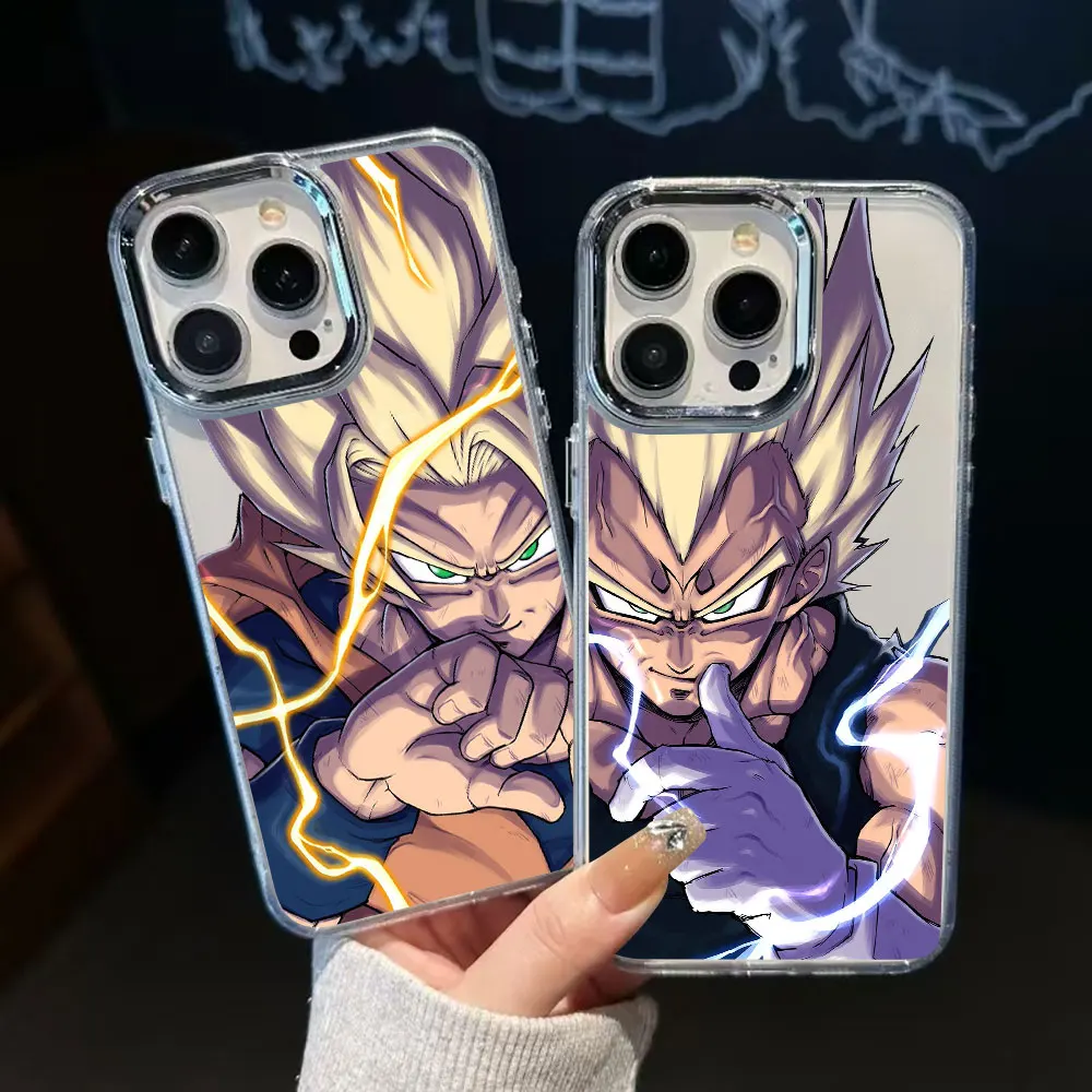 Transparent Phone Case For Samsung Note 20 Ultra 10 Plus Super Saiyan Goku Vegeta Cover J7 Prime M10s M01s M15 M13 M12 Coque