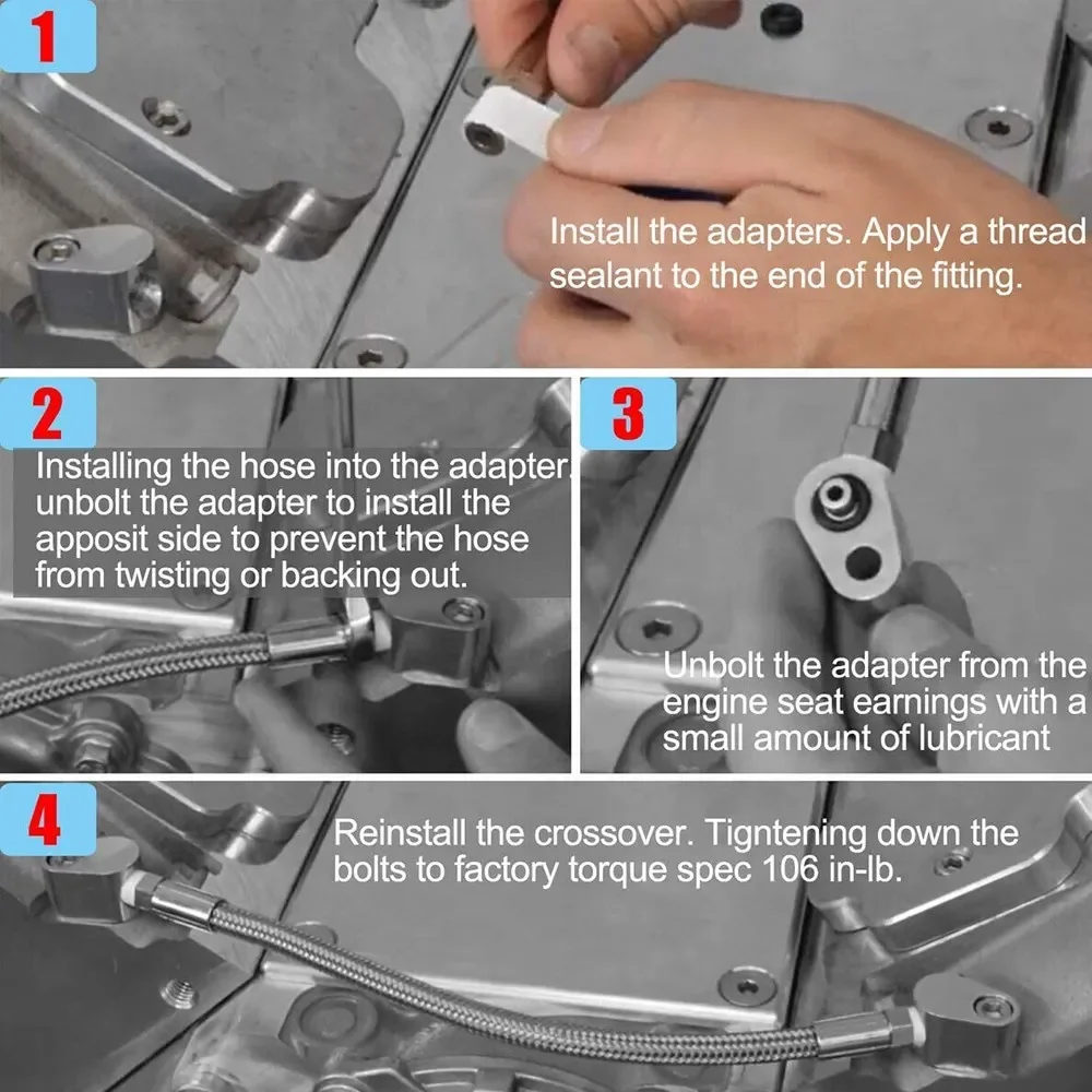 Kit de mangueira de desvio do corpo do acelerador do líquido refrigerante da cabeça do cilindro ls para motores da série gm lsx lm1 lm7 lr4 lq4 ls6 l59 lq9 lm4 alumínio