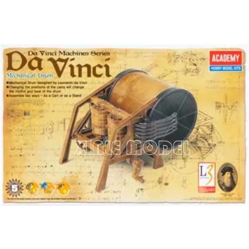 

Механический барабан Academy 18138, без клея и передвижной комплект модели Da Vinci Science Series