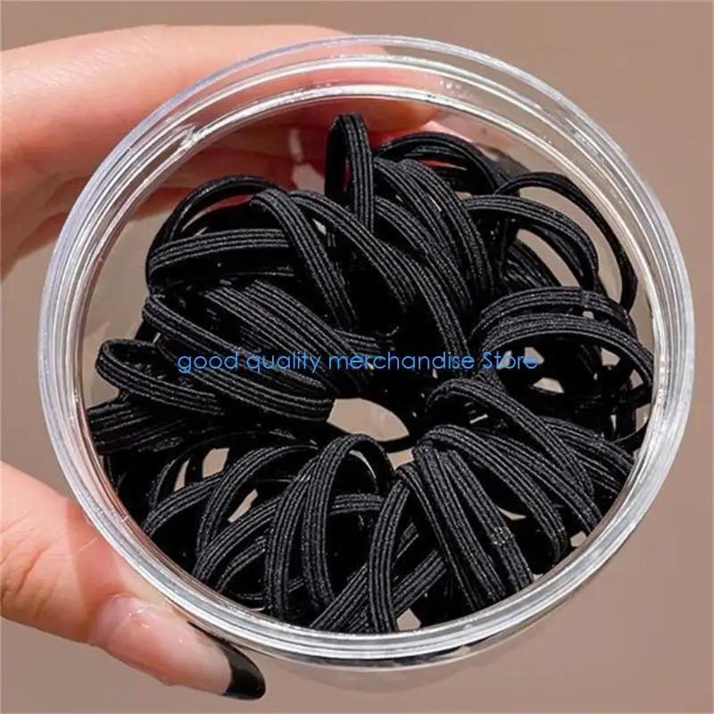 

Y5JD Colorful Multi Colored Hair Rings Strong Braided Flexible Rings for Girls Women Gym Office Everyday Use