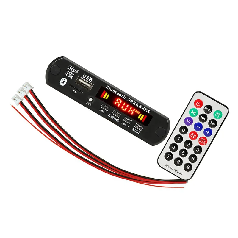 DC 5V 2X3W 6W Amplifier Decoder Board Bluetooth V5.0 Car MP3 Player USB Recording Module FM AUX Radio for Speaker