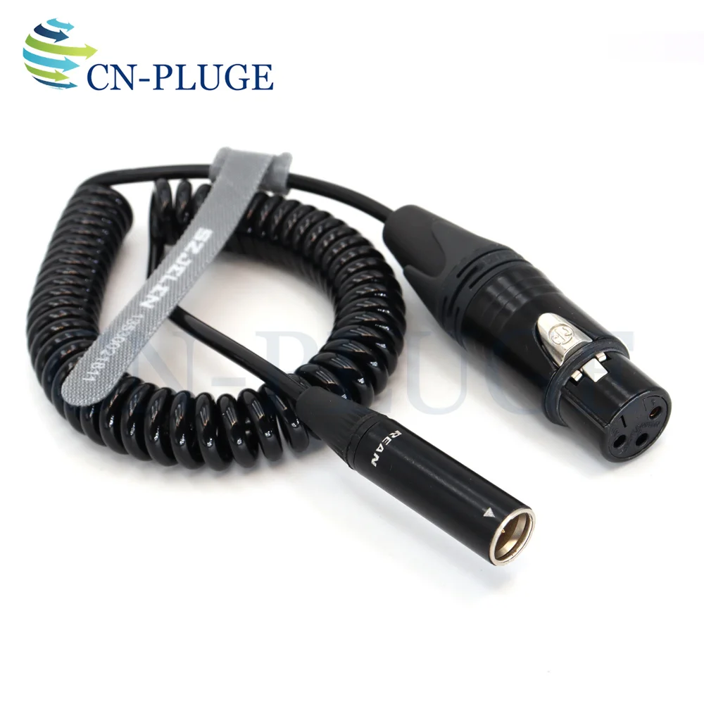 Blackmagic URSA/PYXIS/BMPCC Camera Audio Cable XLR3 hole to MINI XLR 3-pin