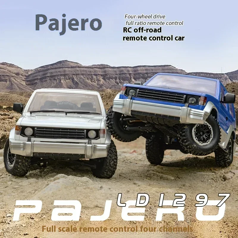 1/14 Ld1297 Pajero Rc Remote Controlled Vehicle With Illuminated Four Wheel Drive Off Road Vehicle Simulation Model Toy Gif