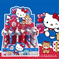 48 unids/lote Kawaii Sanrio Kitty bolígrafo de Gel de prensa lindo 0,5mm tinta negra bolígrafos neutros regalo promocional suministros de escritura para oficina y escuela