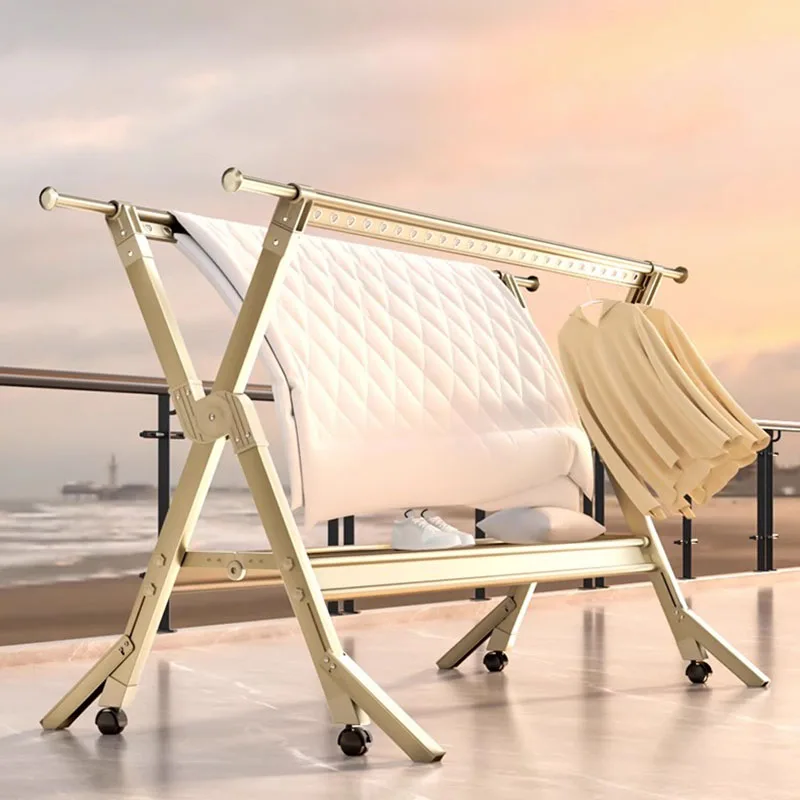 โรงแรมเคลื่อนย้ายแขวนเสื้อผ้า Pretty Princess พับ Baby Coat Racks Retractable Wall Colgador De Ropa Home อุปกรณ์เสริม