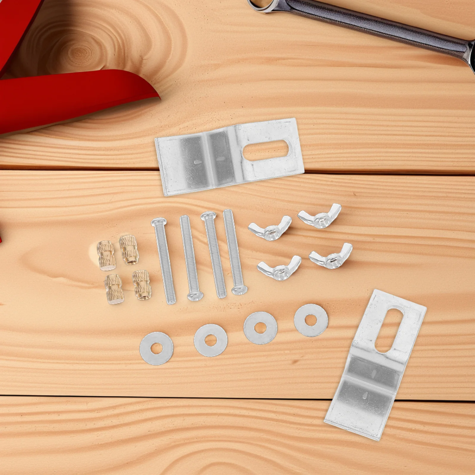 

1Set Undermount Sink Clips Kitchen Sink Brackets Iron Strong Support Installation Repair Kit Basin Attachment Kit