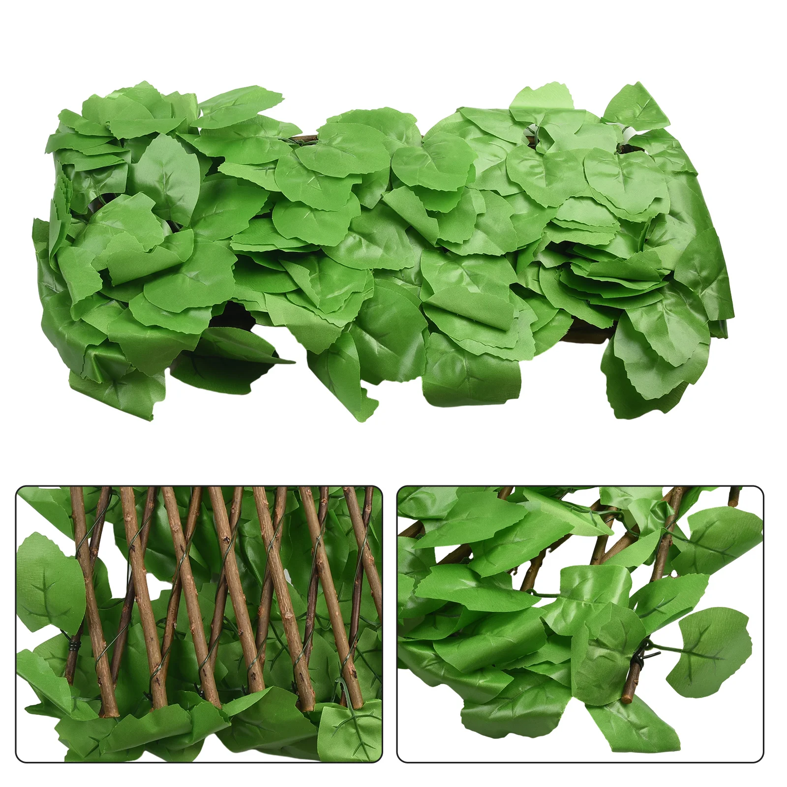 Simulated Fence Artificial Leaf Privacy Fence Faux Plants Ivy Leaves Expanding Hedge Garden Artificial Fence Home Garden Decor