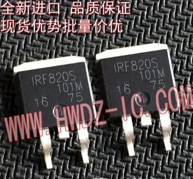 Gratis Verzending 100Pcs IRF820S F820S Te-263