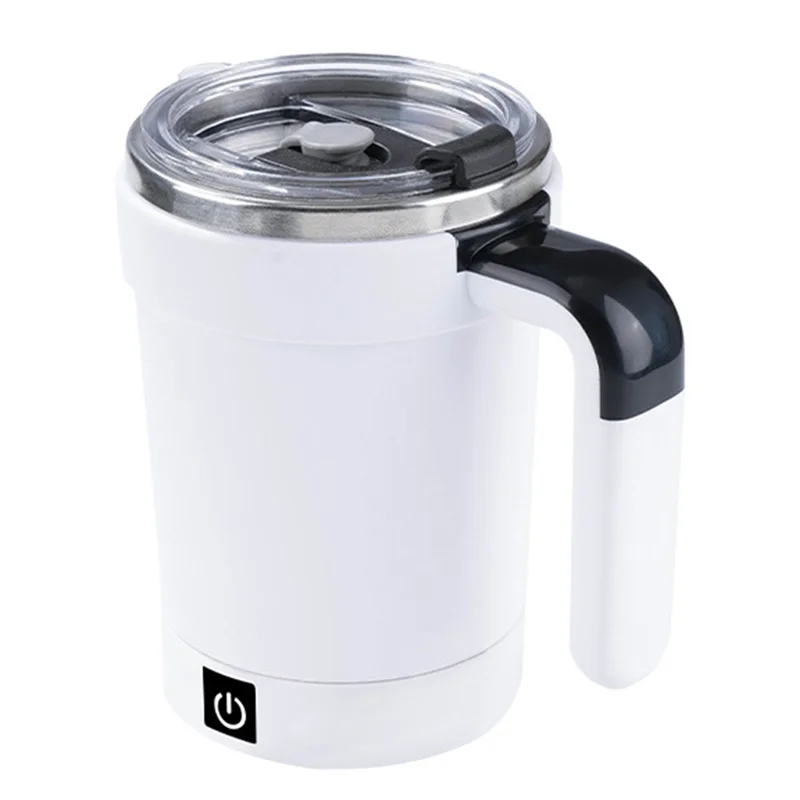 

AB47-Rechargeable Stainless Steel Coffee Mug - Magnetic Mixer, Electric Stirring Tumbler With Rotating Magnetic Technology