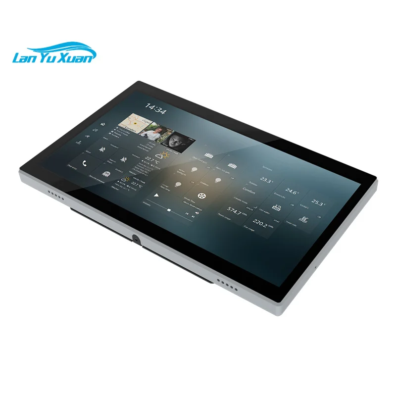 8 Inch LCD Touch Screen Android 11 Os /Linux Os Customization POE Rj45 Rs485 Port Smart Switch Home Automation Control Panel  Pc