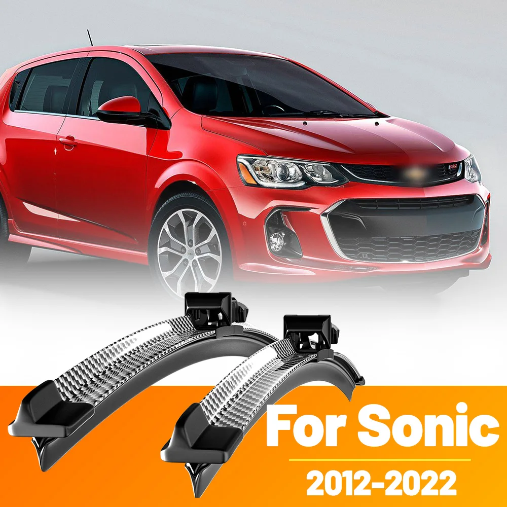

2 шт. передние щетки стеклоочистителя, дворники из углеродного волокна для Chevrolet Sonic 2012-2022 2013 2014 2015 2016 2017 2018