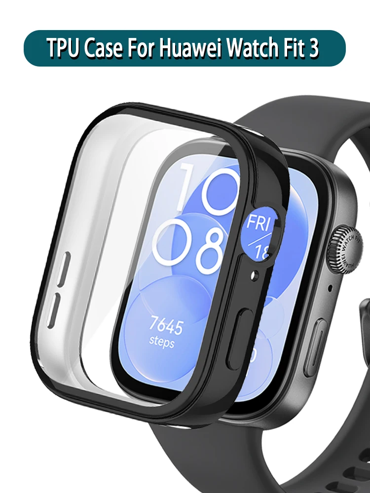 Case For Huawei Watch Fit 3 Screen Protector Soft TPU Protective Shell Bumper For Huawei Fit 3 Full Coverage Cover Accessories