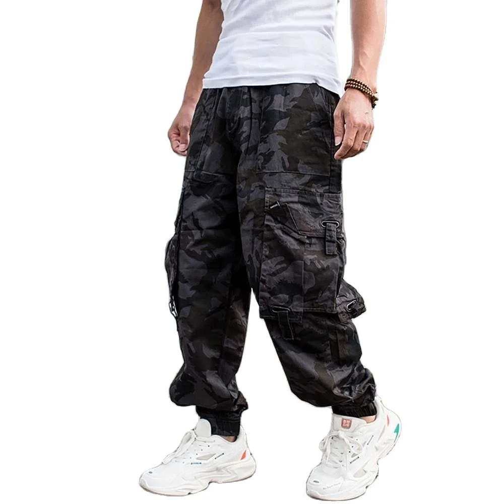 

Trendy Casual Cargo Pants Hiiphop Harem Men Plus Loose Baggy Camouflage Trousers Military Army Style Street Clothes