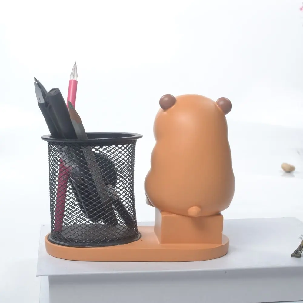 الراتنج كابيبالا حامل قلم متعدد الوظائف تخزين الحاويات الكرتون كابيبالا الحلي كابيبالا قلم رصاص حامل الحاويات