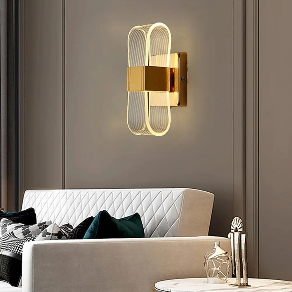 

Nordic luxury LED wall lamp, modern living room background wall lamp, suitable for living rooms, bedrooms