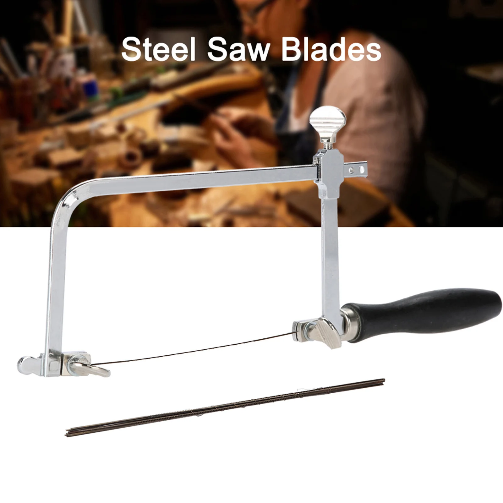 Adjustable Saw Tool Sawbow Adjustable Sawbow Ushape Hacksaw DIY Hand Tools Spiral Saw Blades for Jewelry Craft Saw Blades