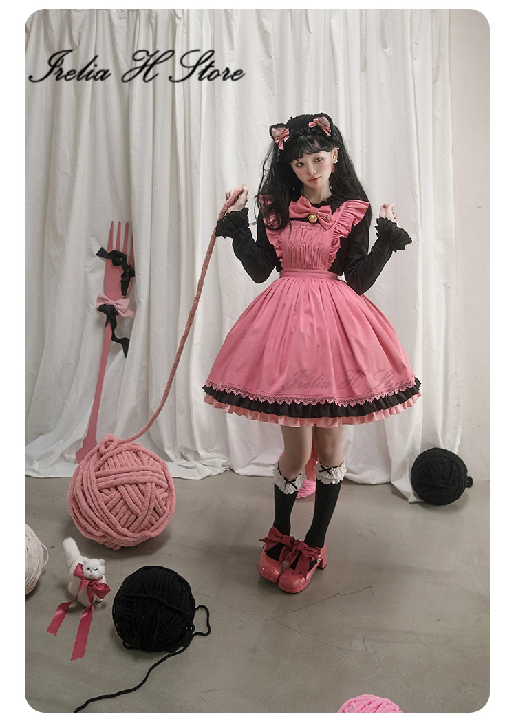 {in stock} Irelia H Store CARDCAPTOR CLEAR CARD Sakura Cosplay Costume Black and Pink Anime Lolita dress female Limited Edition