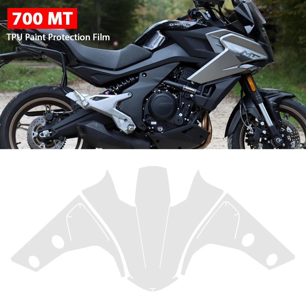 

Motorcycle TPU Paint Protection Film 700MT Anti-scratch Fairing Protection For CFMOTO 700 MT 2025 Tank Protection Film