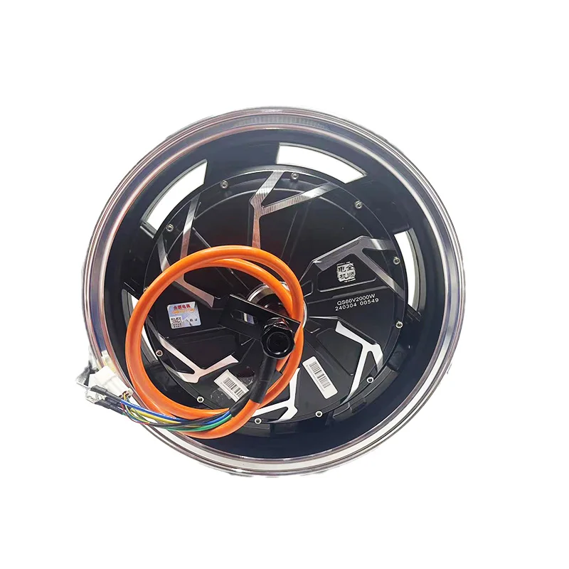 

14-дюймовый V3 3 кВт 18-осевой бесщеточный и бесзубый двигатель постоянного тока для электрических велосипедов