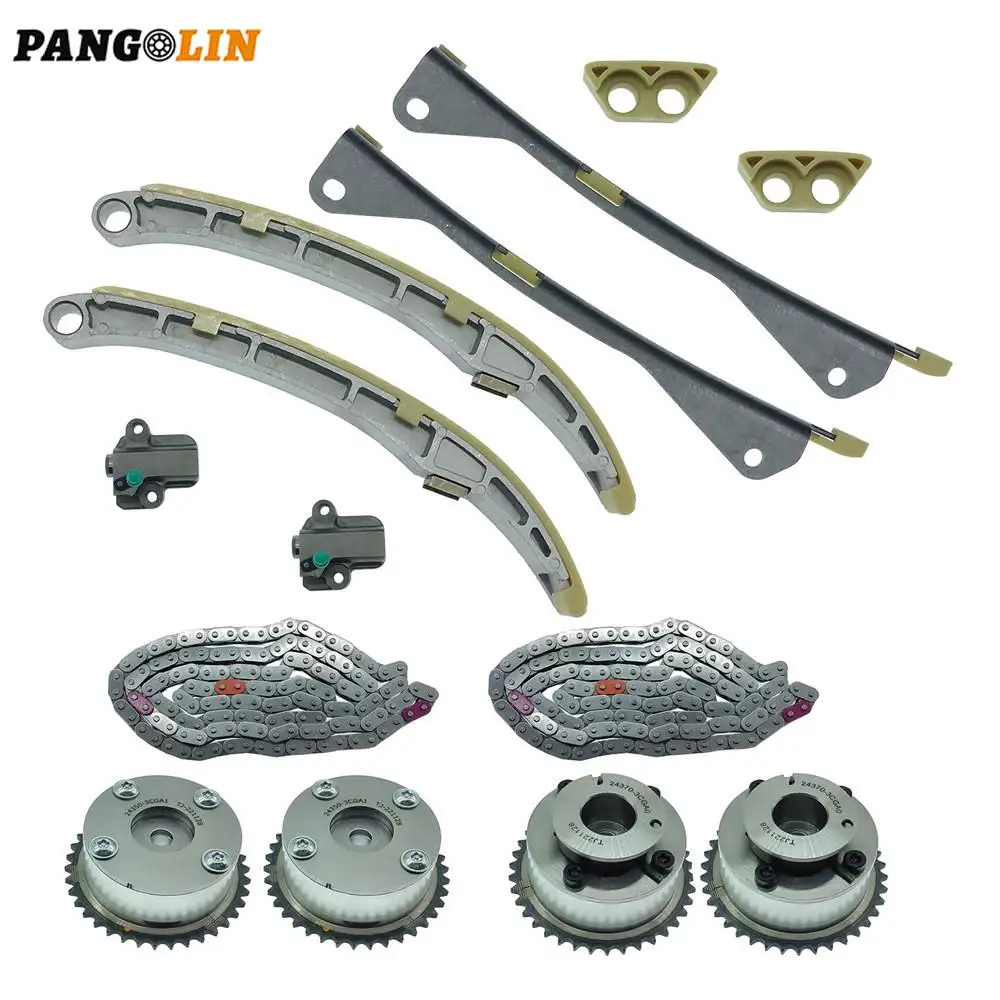 1set Timing Chain Kit VVT Gear 24350-3CGA1 24410-3CGA3 for 2015 to 2021 Sedona 3.3L 243503CGA1 244103CGA3 Car Accessories