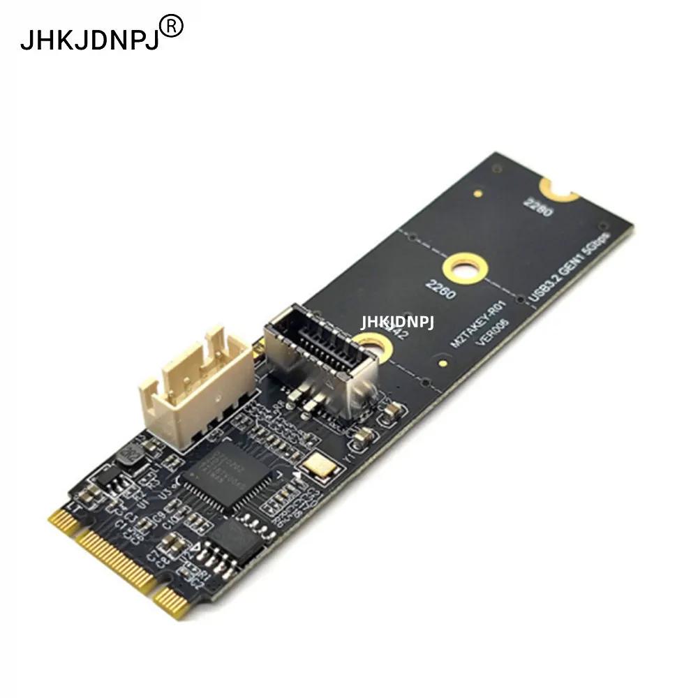 M.2 NGFF Key B+M Interface to USB 3.0 19Pin Socket Adapter with Molex 4Pin Power Cable