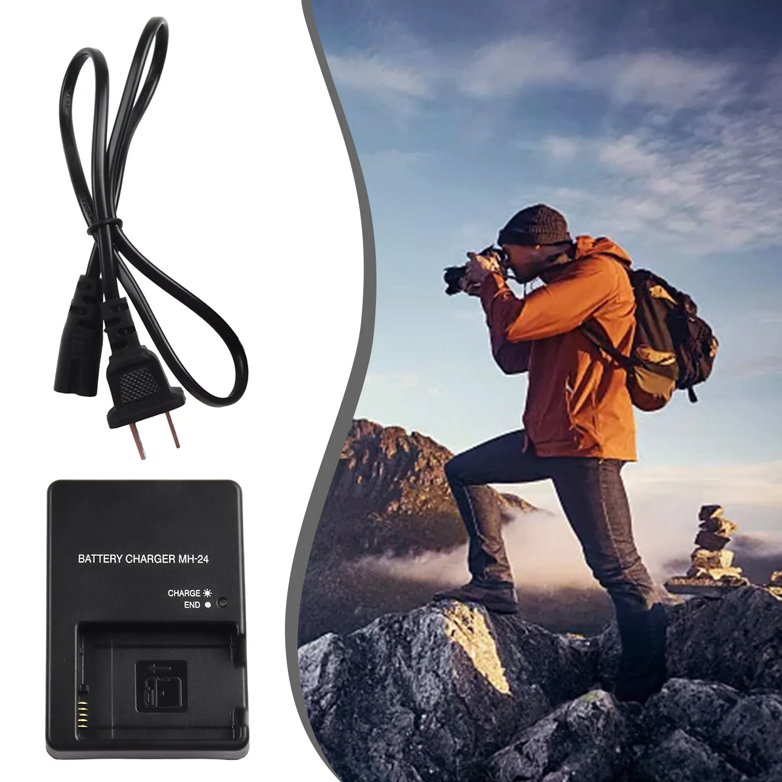 MH24 Camera Battery Charger For-Nikon MH-24 Mh24 EN-EL14 P7000 P7100 D5200 D5100 D3100 D3200 EN-EL14 Lithium Battery