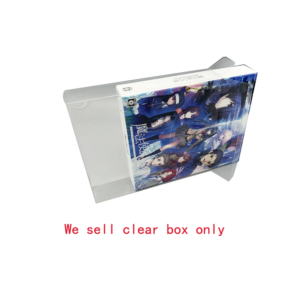 10PCS Transparent PET cover box for Switch NS for PS4 witch on the holy night game colorful box storage display box