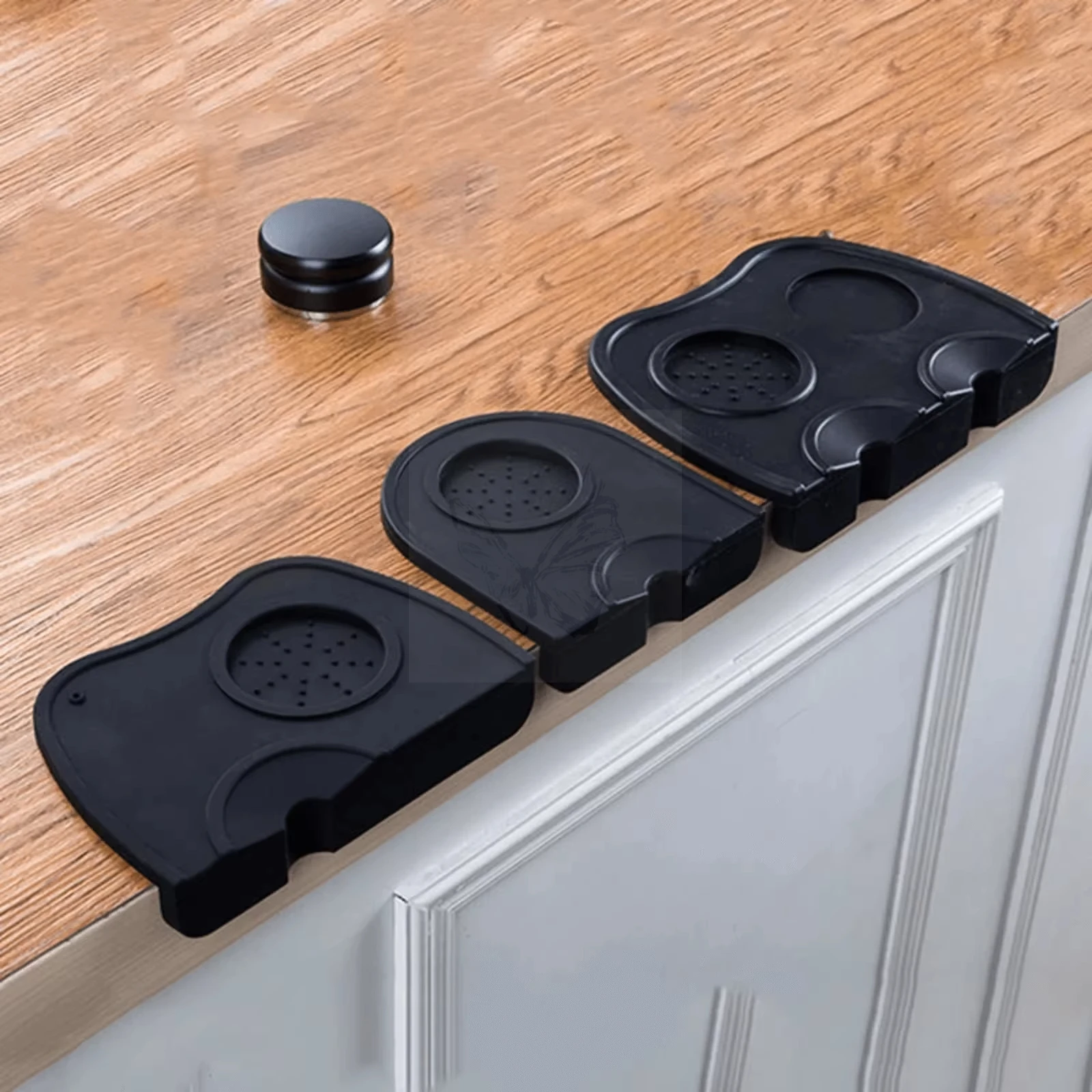 Espresso Coffee Tampers Mat Silicone Tamper Holder Corner Mat Pad Anti-skid Tamper Mat Barista Coffeeware Tamping Tools