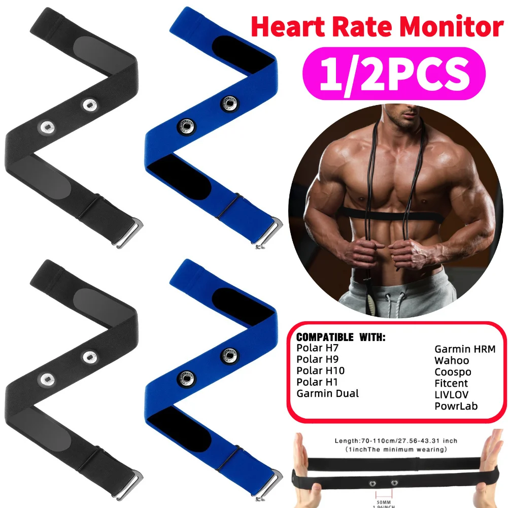 Heart Rate Monitor Replacement For Polar H7 H9 H10 H1 Coospo Wahoo Garmin HRM Fitcent LIVLOV PowrLab Magene Sensor Band Belt