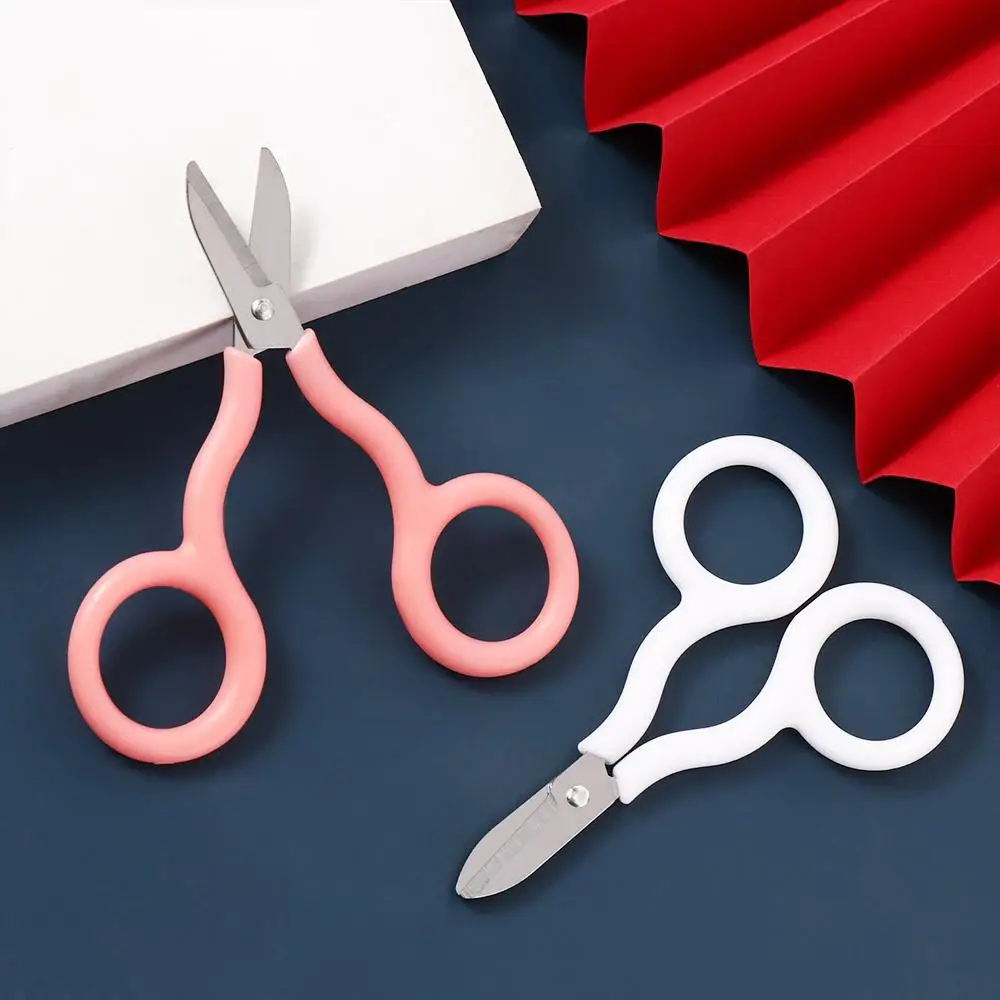 INS Portable Safe Mini Scissor Paper Work Handwork Mini Pocket Scissors Stainless Steel Small Paper Cutter Art Tool