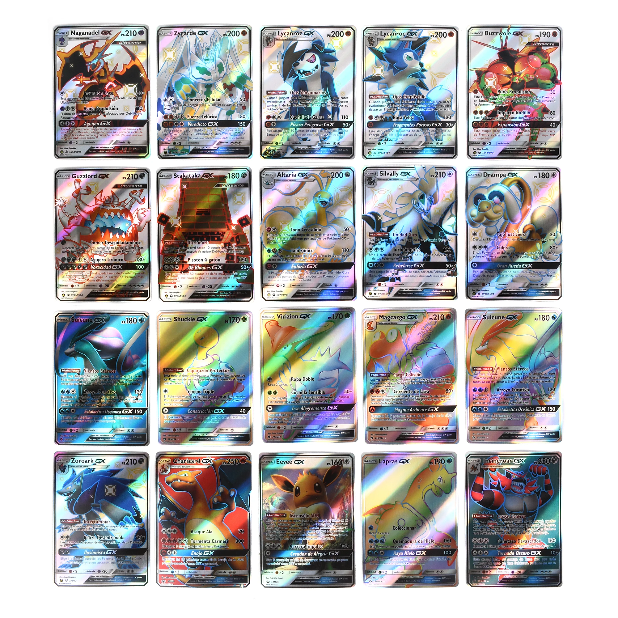 20Pcs/set Spanish cards gx cartas pokemon Spanish Card Featuring Gx V Max VMAX kids gifts