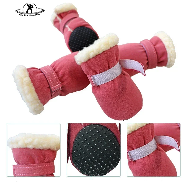 Winter Dog Boots Cat Pet Boots Doggy Puppy Chihuahua Yorkshire terrier Poodle Bichon Maltese Schnauzer Pet Boots Socks Non-slip