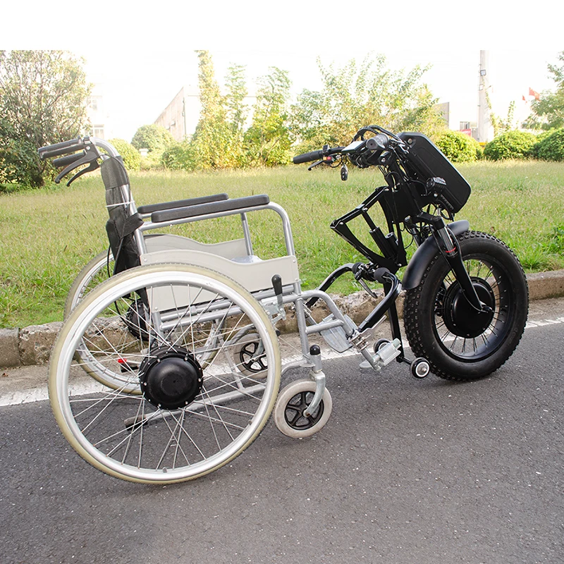 20inch Fat Tire Electric Handcycle Kit Fast Speed 60kmh 48V 1200W  Electric Wheelchair Conversion Kit with 13ah Battery