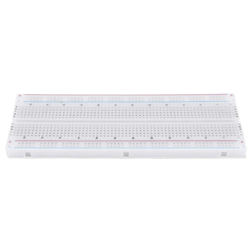 1-10PCS Breadboard 830 Point Solderless PCB Bread Board MB-102 MB102 Test Develop 200 jacks DIY White/Transparent with packing