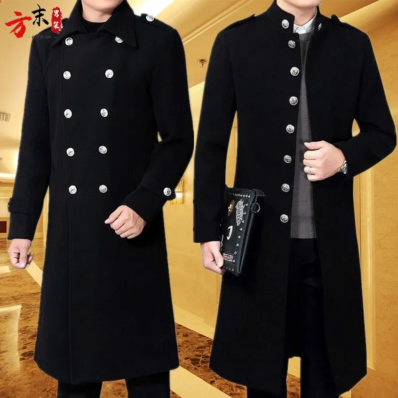 

Thickened Woolen Security Guard Coat Work Uniform Property Sales Office Small Security Image Post Ceremony Uniform Coat