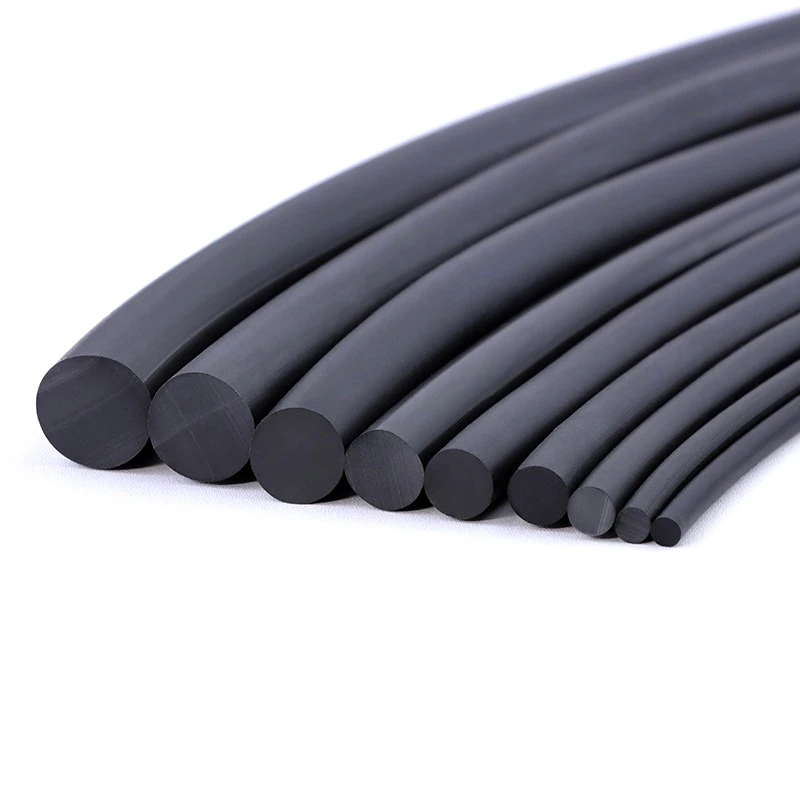 1/2/5/10M NBR Karet Penyegelan Strip Tahan Minyak Hitam Solid Karet Nitril Strip Gasket Diameter 1.5/2/2.5/3/4/5/6/7/8/9/10Mm