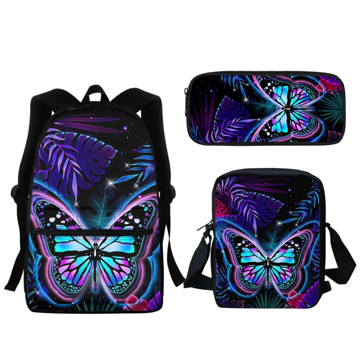 Mysterious Butterfly Tarot Card Design Fashion Backpack Large Capacity Girl Children School Bag Casual Lunch Satchel Pencil Case