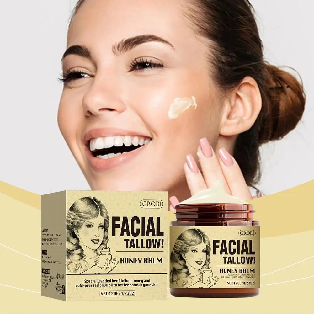 

Tallow Honey Balm Moisturizing Nourishing Improve Dryness Rough Smooth Face Products Body Care Beauty Soothing Skin K7F9