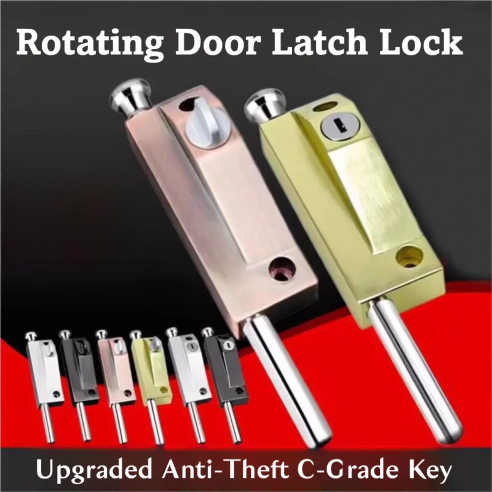 

Пружинный вращающийся дверной защелка в рамке, универсальный напольный замок с открытым креплением, пружинный болт из нержавеющей стали