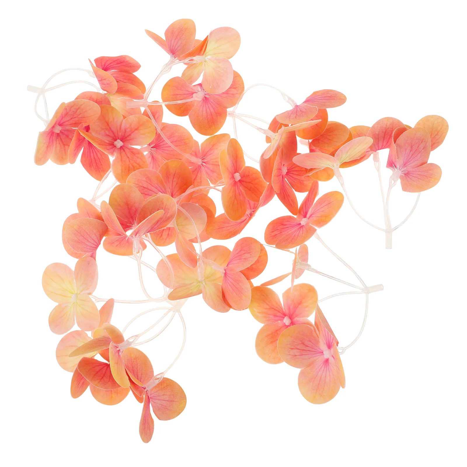 

50Pcs Faux Hydrangea Flower Heads Mini Artificial Flowers Small Silk Floral Heads for DIY Wedding Crafts Decorations Realistic